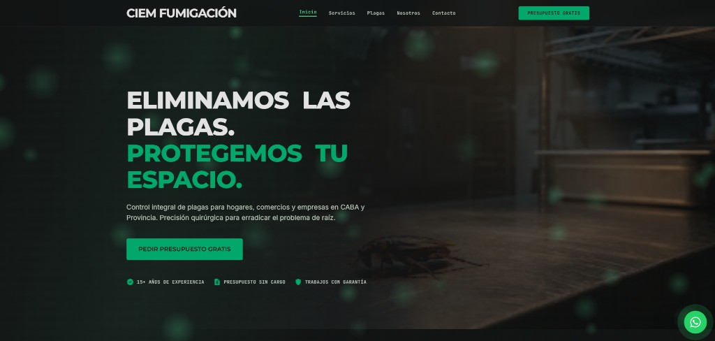 Sitio web de CIEM Fumigación