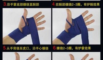 打拳用的护腕带缠绕方法（拳击带的绑法）